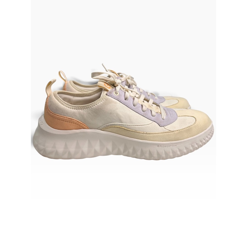 Cole Haan ZeroGrand Mens 10B Cream Lavender Peach FlowerFoam Sneakers W33412